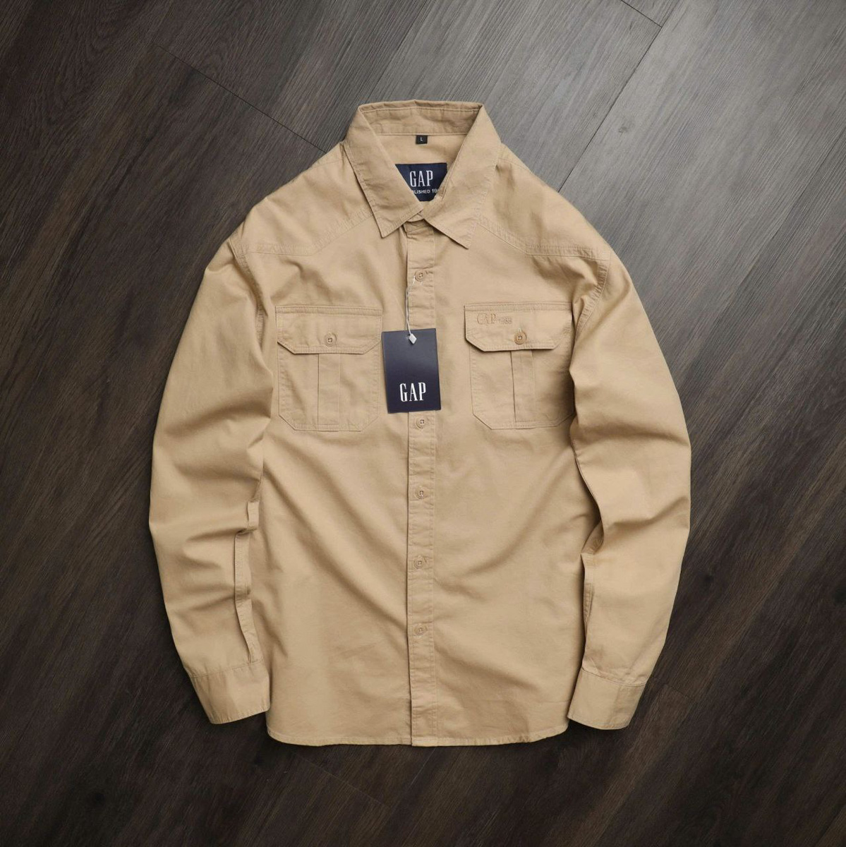 Áo Khoác Kaki Gap - Be Vàng