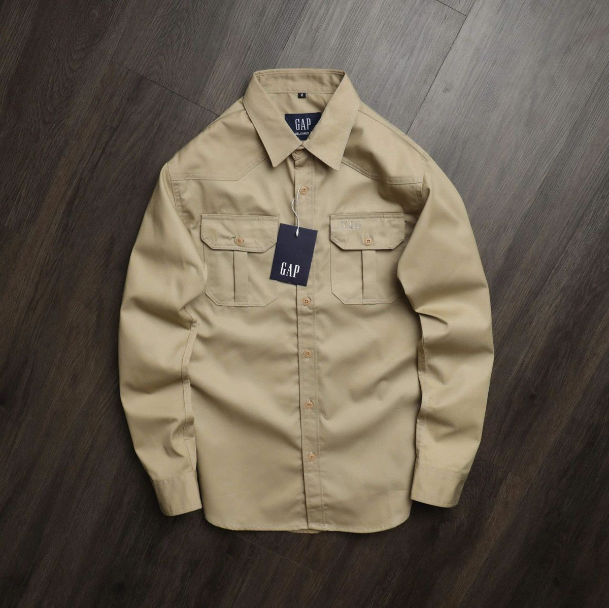 Áo Khoác Kaki Gap - Be 1